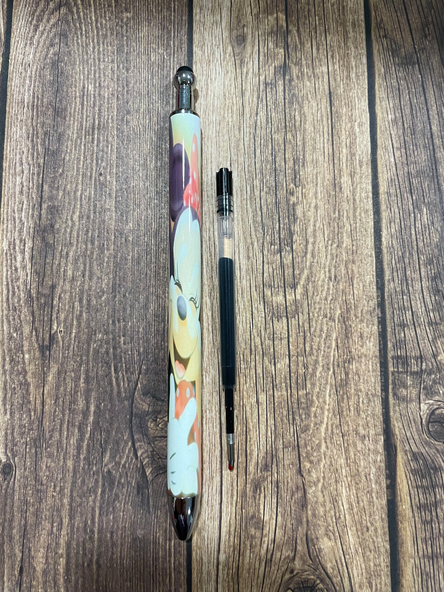 Mickey and minnie smiling sublimation pen