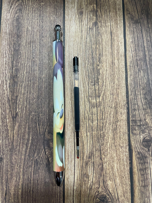 Mickey and minnie smiling sublimation pen